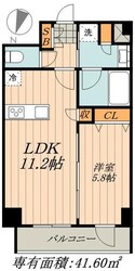 DIPS北千住の物件間取画像